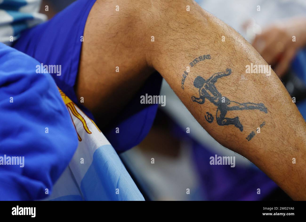 Tatouage Messi Mollet Coupe Du Monde Soccer fan tattoo Banque de photographies et d'images à haute résolution -  Alamy