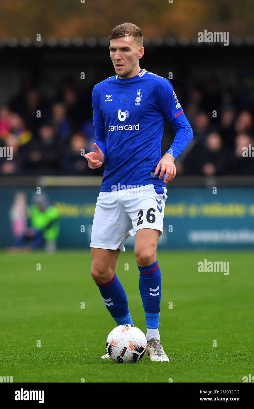 Solihull, Royaume-Uni. 02nd décembre 2022. Oldham s'échauffe lors du match de la Vanarama National League entre Solihull Moors et Oldham Athletic au parc Damson, Solihull, le samedi 3rd décembre 2022. (Credit: Eddie Garvey | MI News) Credit: MI News & Sport /Alay Live News Banque D'Images