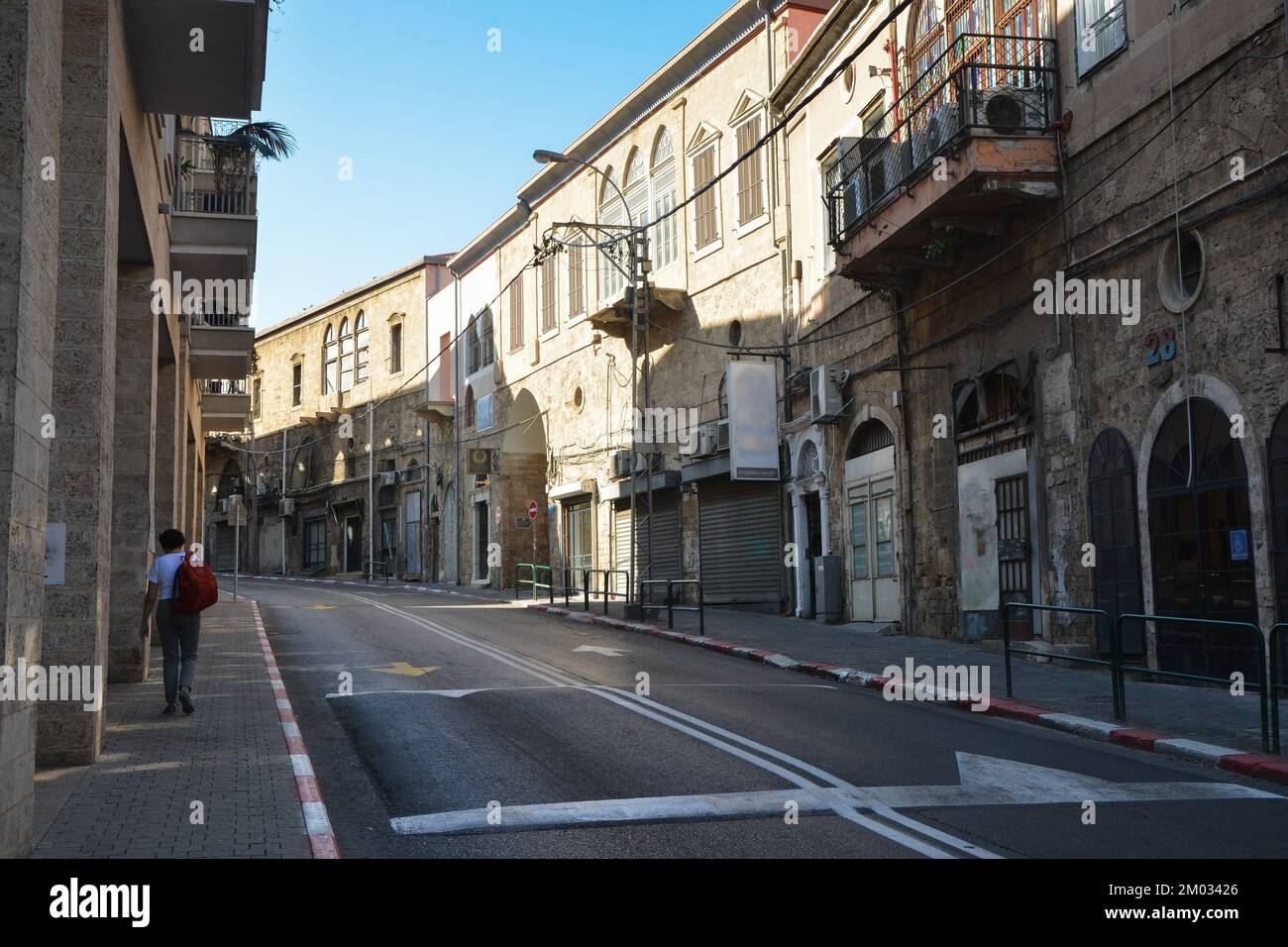 Tel Aviv en novembre. Tel Aviv, ville balnéaire d'Israël. Banque D'Images