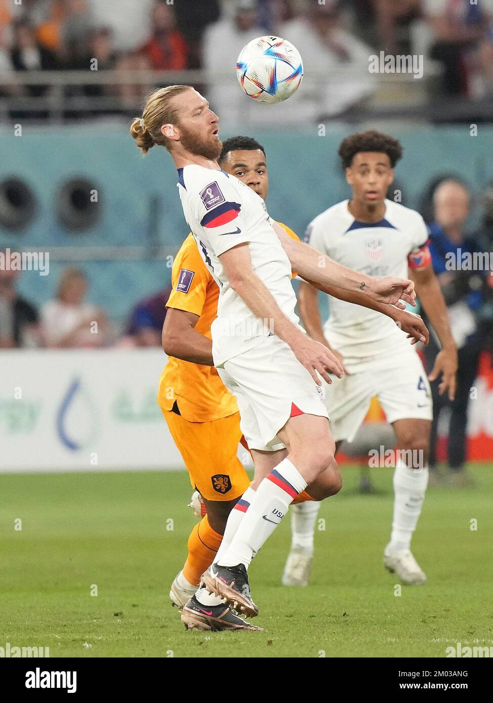 3 décembre 2022, Stade international de Khalifa, Doha, QAT, Coupe du monde de la FIFA 2022, Round of 16, pays-Bas vs Etats-Unis, dans la photo le défenseur de l'USAs Tim REAM Banque D'Images