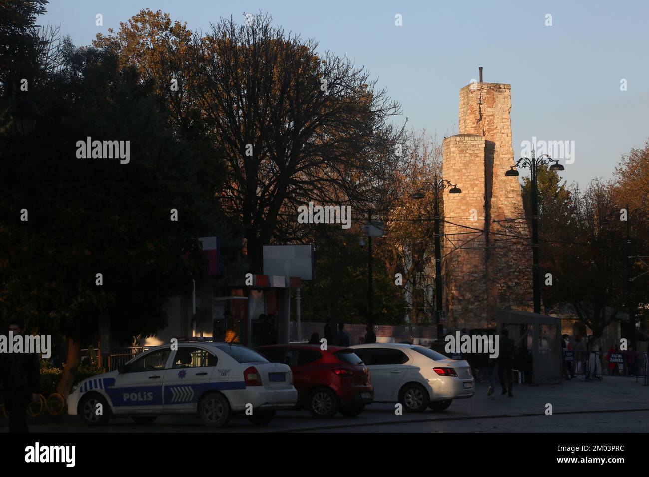 Citerne Basilique (turc: Yerebatan Sarnici) à la place Sultanahmet à Istanbul, Turquie. Banque D'Images