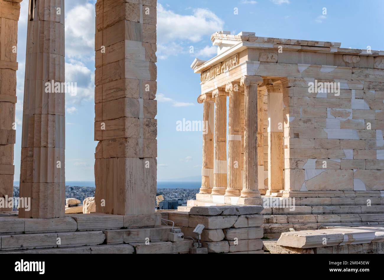 Temple d'Athéna Nike, l'Acropole, Athènes, Grèce, Europe Banque D'Images