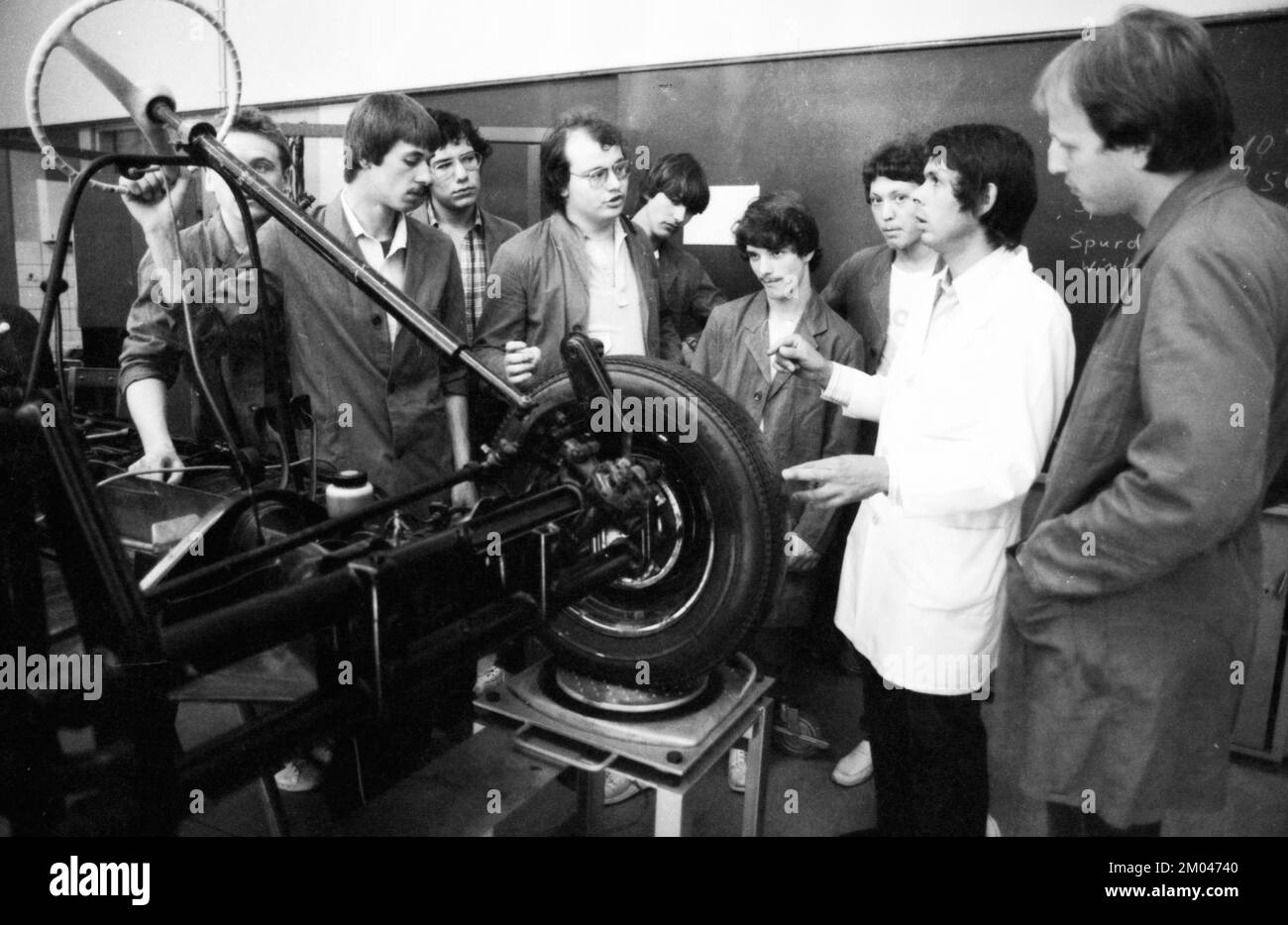 Cours dans une école professionnelle en juillet 1981, Allemagne, Europe Banque D'Images