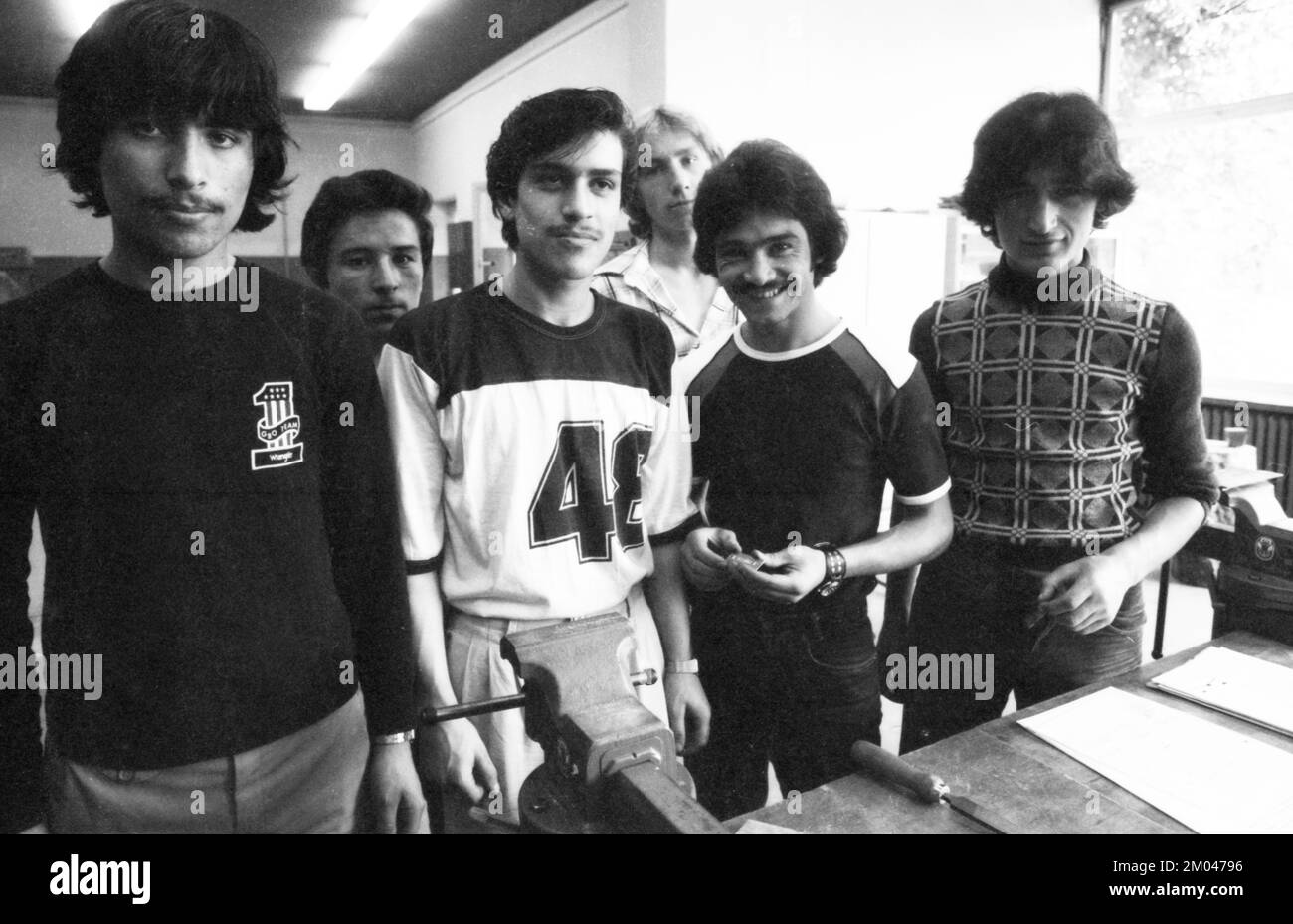 Cours dans une école professionnelle en juillet 1981, Allemagne, Europe Banque D'Images