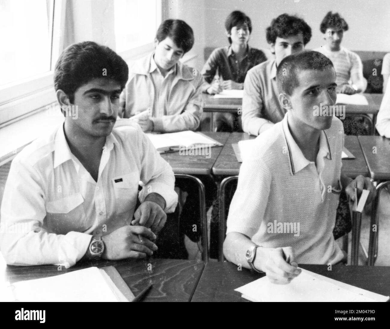 Cours dans une école professionnelle en juillet 1981, Allemagne, Europe Banque D'Images