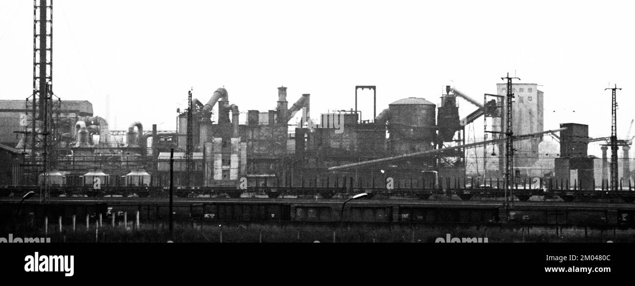 Sur ce site de la ville de Bochum, photographié ici en 01.02.1975, une incinération de déchets a été prévue en 1975, Allemagne, Europe Banque D'Images