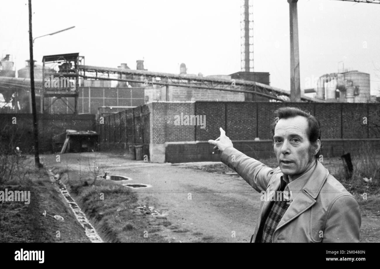 Sur ce site de la ville de Bochum, photographié ici en 01.02.1975, une incinération de déchets a été prévue en 1975, Allemagne, Europe Banque D'Images