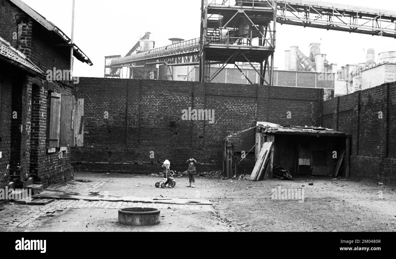 Sur ce site de la ville de Bochum, photographié ici en 01.02.1975, une incinération de déchets a été prévue en 1975, Allemagne, Europe Banque D'Images