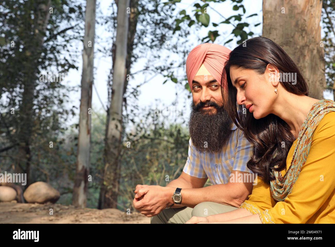 AAMIR KHAN et KAREENA KAPOOR à LAL SINGH CHADDHA (2022), dirigé par ADVAIT CHANDAN. Credit: AAMIR KHAN PRODUCTIONS / Album Banque D'Images