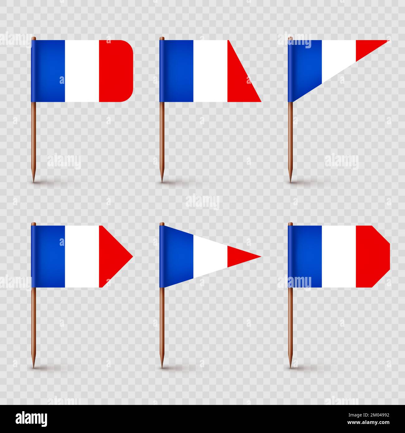 Étiquettes Buffet Aliments - 112 Pièces Drapeaux Cure-Dents Vides - Papier Et Bambou - 15x9 Cm - Pour Anniversaire, Fêtes, Décoration