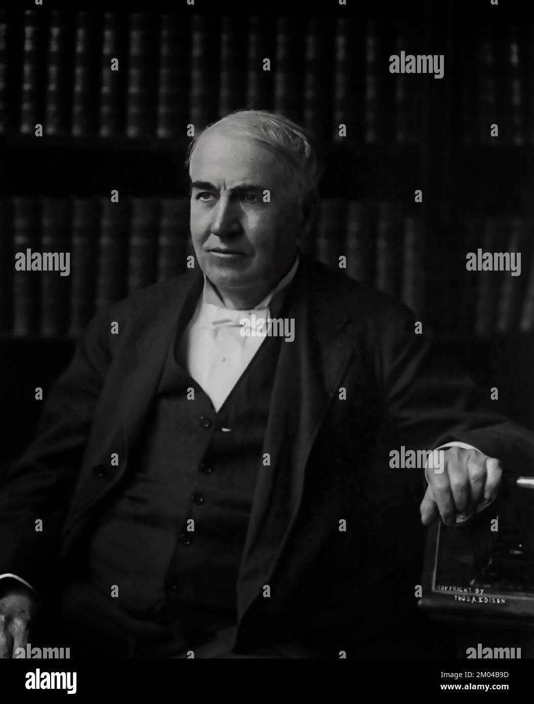 Thomas Alva Edison portrait 1913, 1847-1931 Banque D'Images