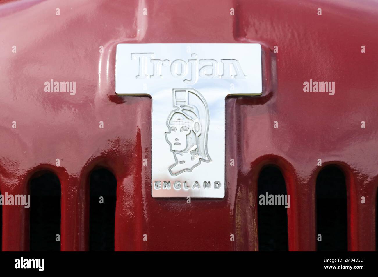 Badge sur la fourgonnette Trojan 1963 Banque D'Images