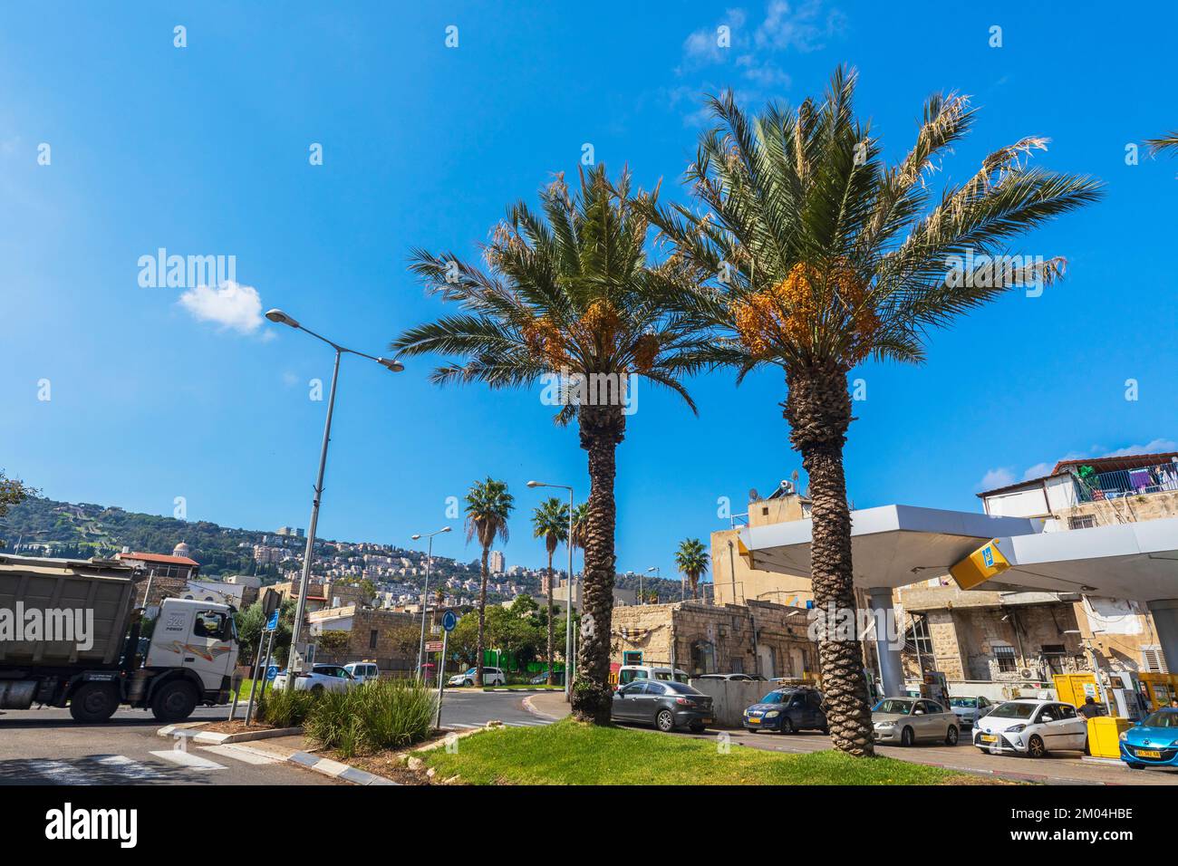 Israël, Haïfa 05, 2022 : rues de la ville de Haïfa en Israël Banque D'Images