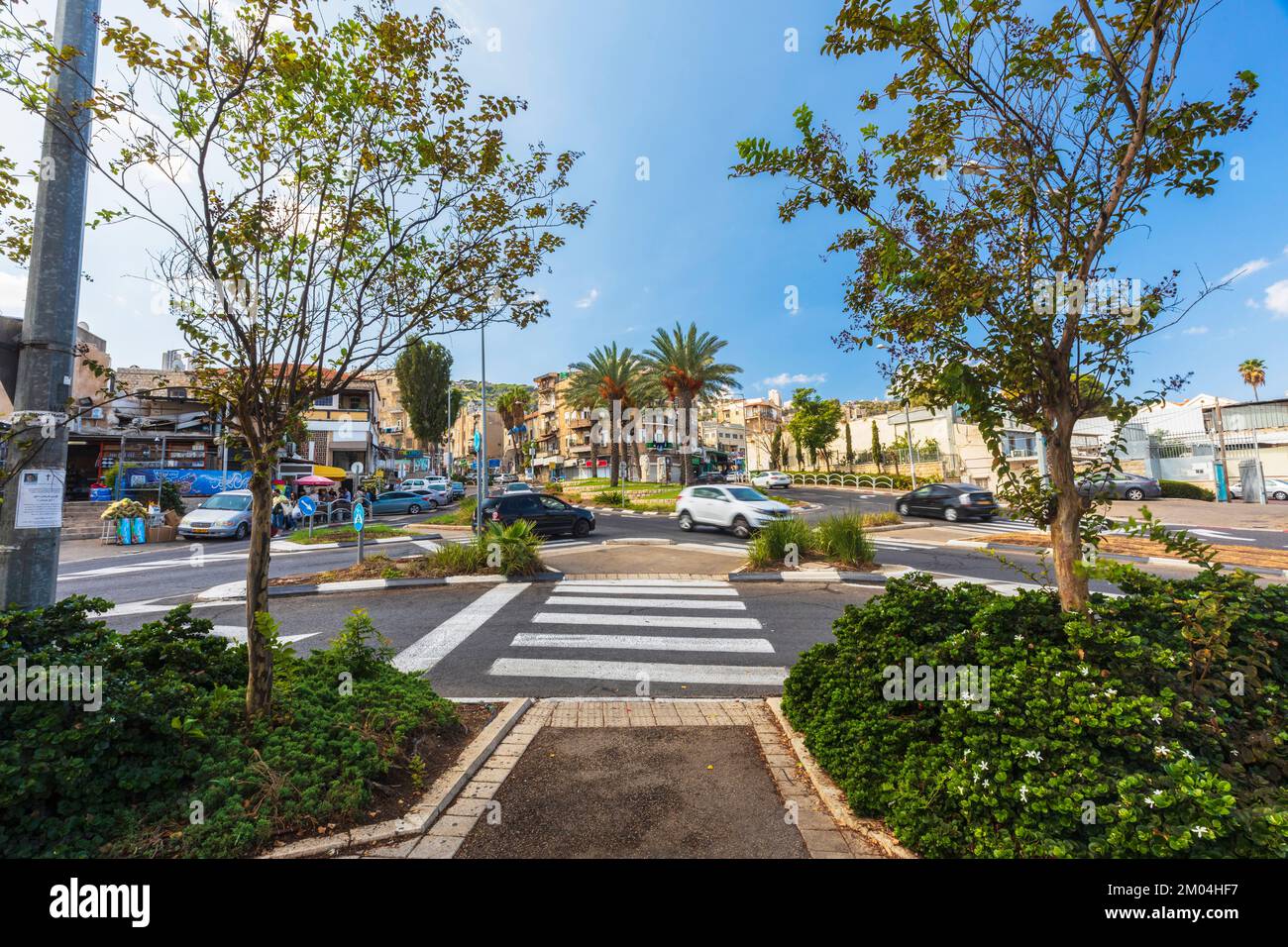 Israël, Haïfa 05, 2022 : rues de la ville de Haïfa en Israël Banque D'Images