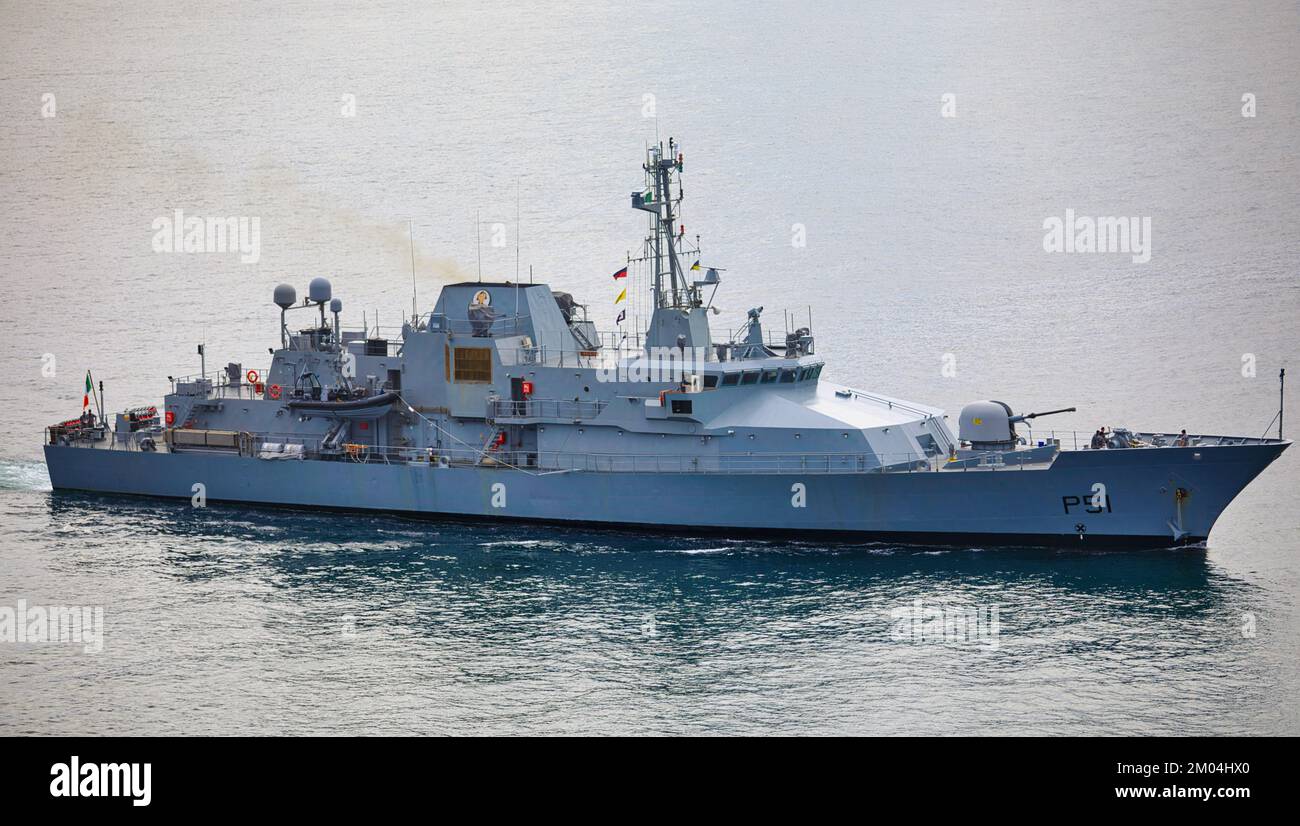 Le Roisin P 51 Irish Naval Service Fisheries protection, Search and Rescue Offshore Patrol, Baltimore, Comté de Cork, Irlande Banque D'Images