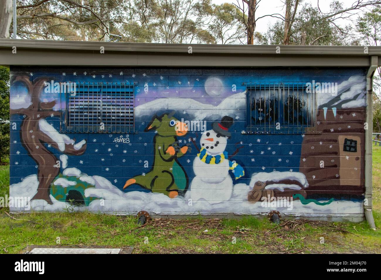 Huon Road Street Art, South Hobart, Tasmanie, Australie Banque D'Images
