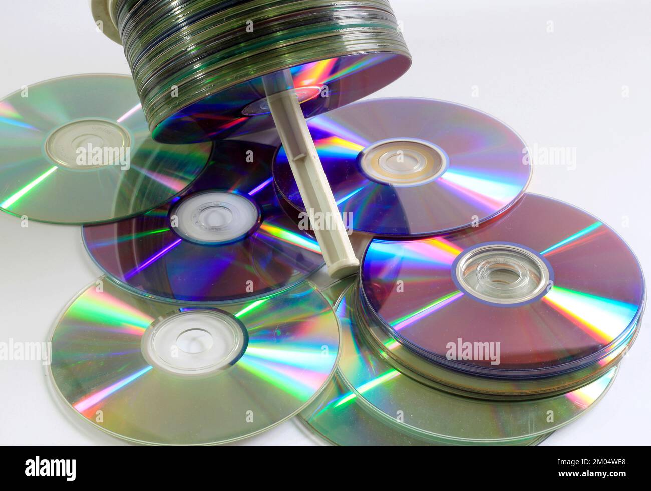 Disques compacts CD-R. Banque D'Images