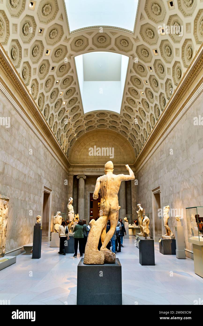 New York. Manhattan. États-Unis. Le Metropolitan Museum of Art Art grec et romain Banque D'Images