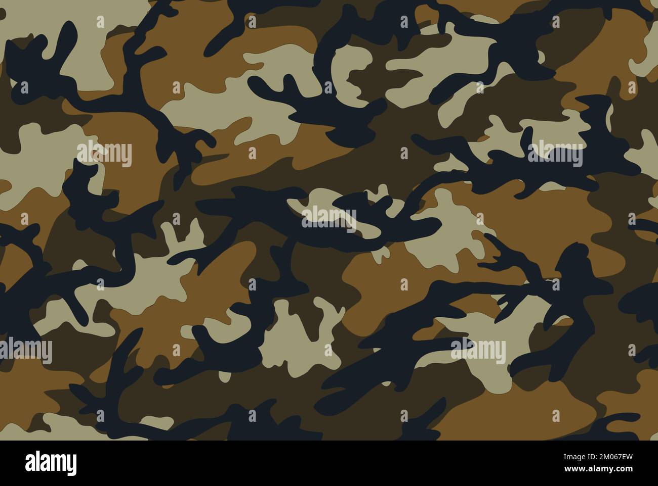 Camouflage militaire sans couture, fond militaire coloré prêt pour les tirages en textile. Banque D'Images