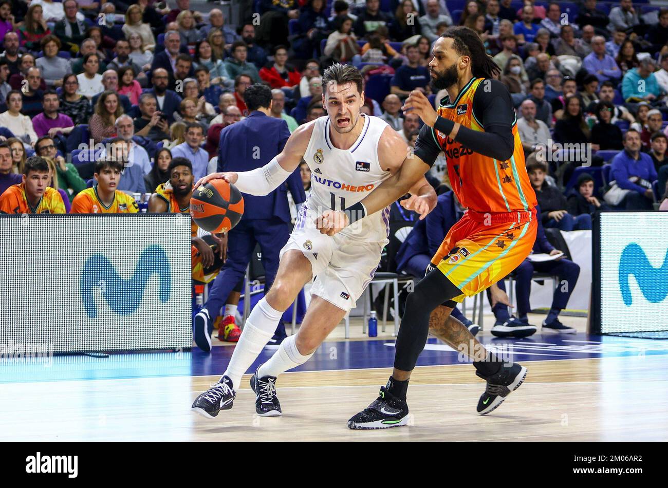 Madrid, Espagne. 04th décembre 2022. 4th décembre 2022 ; Centre Wizink ; Madrid ; Espagne ; Liga Endesa ACB ; Real Madrid vs Valencia basket; Mario Hezonja (Madrid) 900/Corson Press Credit: CORSON PRESS/Alay Live News Banque D'Images