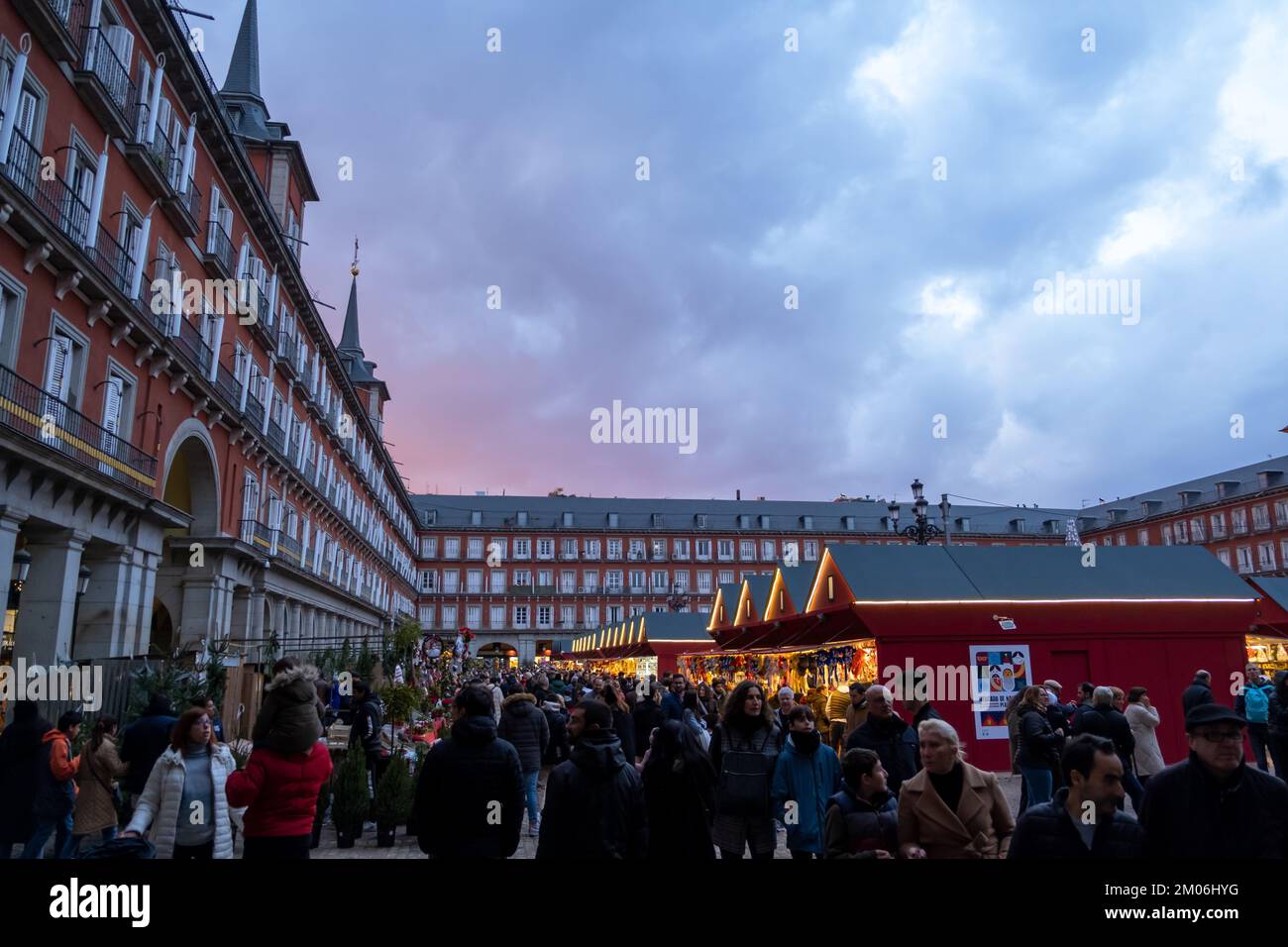 Madrid, Espagne 03 décembre 2022. Marché de Noël sur la célèbre Plaza