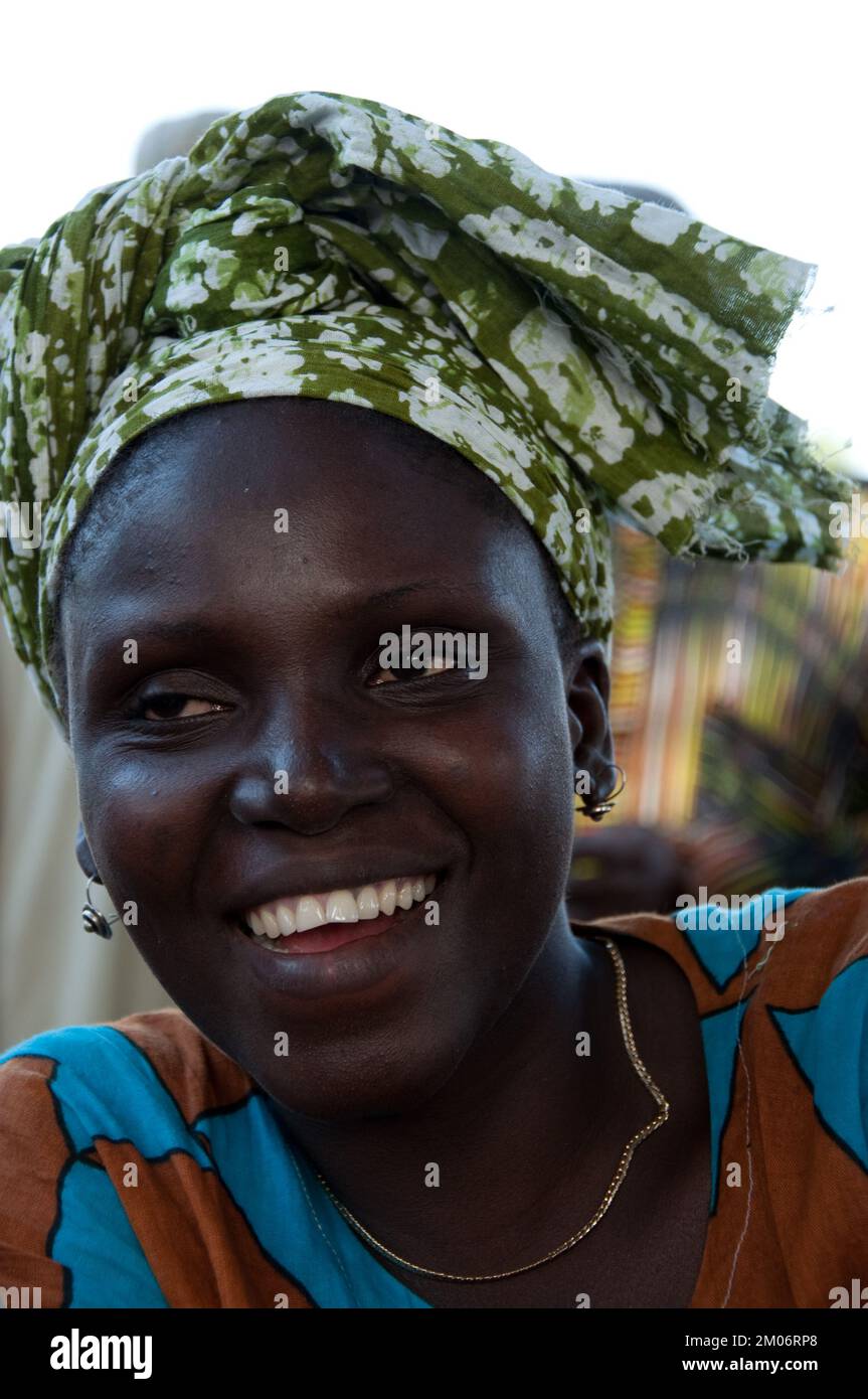 Visages de l'Afrique, femme africaine, Bafata, Guinée-Bissau Banque D'Images