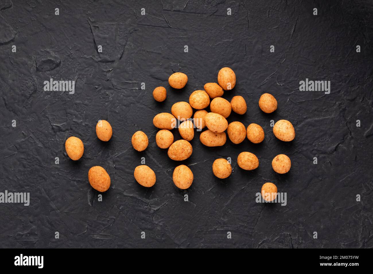Arachis hypogaea - arachides mexicaines biologiques frites Banque D'Images