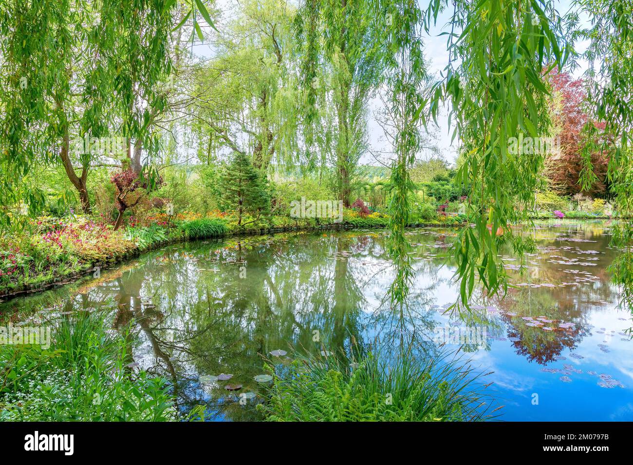 Jardin aquatique de Claude Monet à Giverny, France Banque D'Images