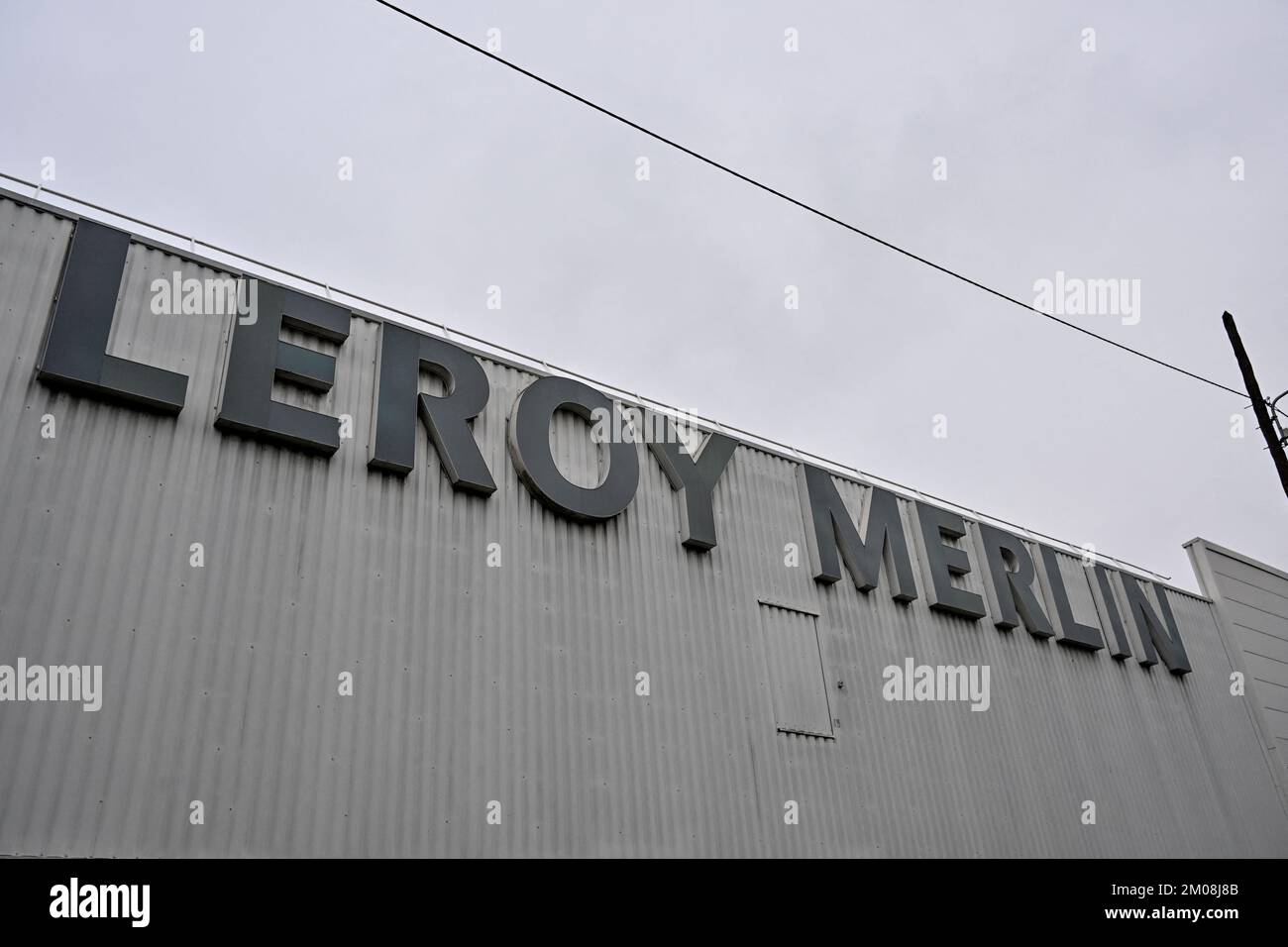 Vue générale d'un magasin Leroy Merlin à Lyon sur 3 décembre 2022 à Lyon, France. Photo de Julien Reynaud/APS-Medias/ABACAPRESS.COM Banque D'Images