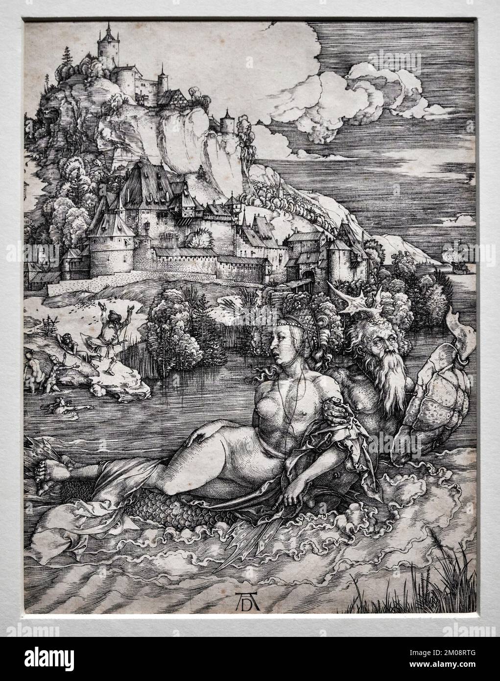 Il mostro marino - bulino - Albrecht Durer - 1498 - Roma, Istituto Centrale per la Grafica Banque D'Images