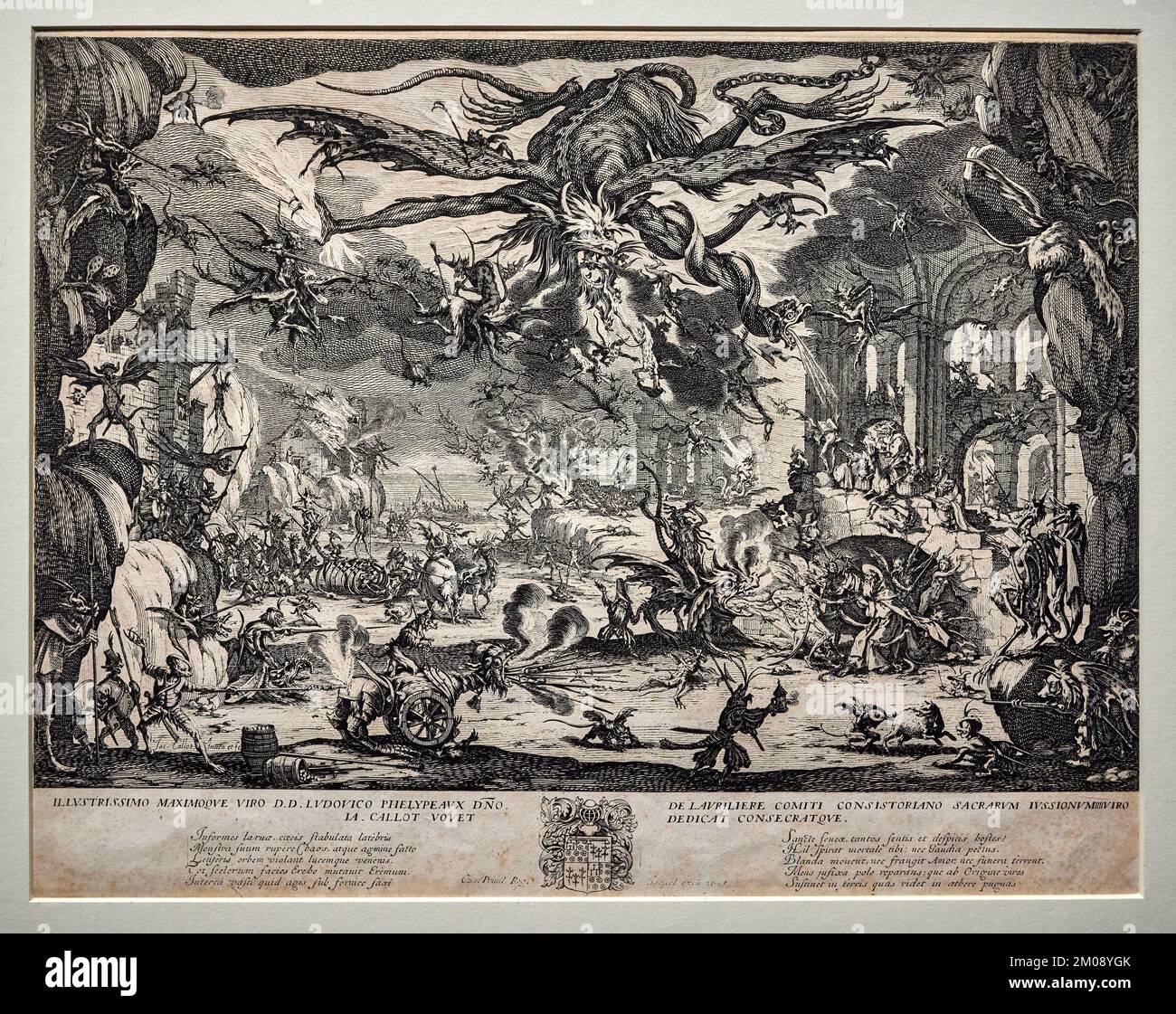 Le tentazioni di Sant’ Antonio - acquaforte - Jacques Callot - 1635 - Roma, Istituto Centrale per la Grafica Banque D'Images