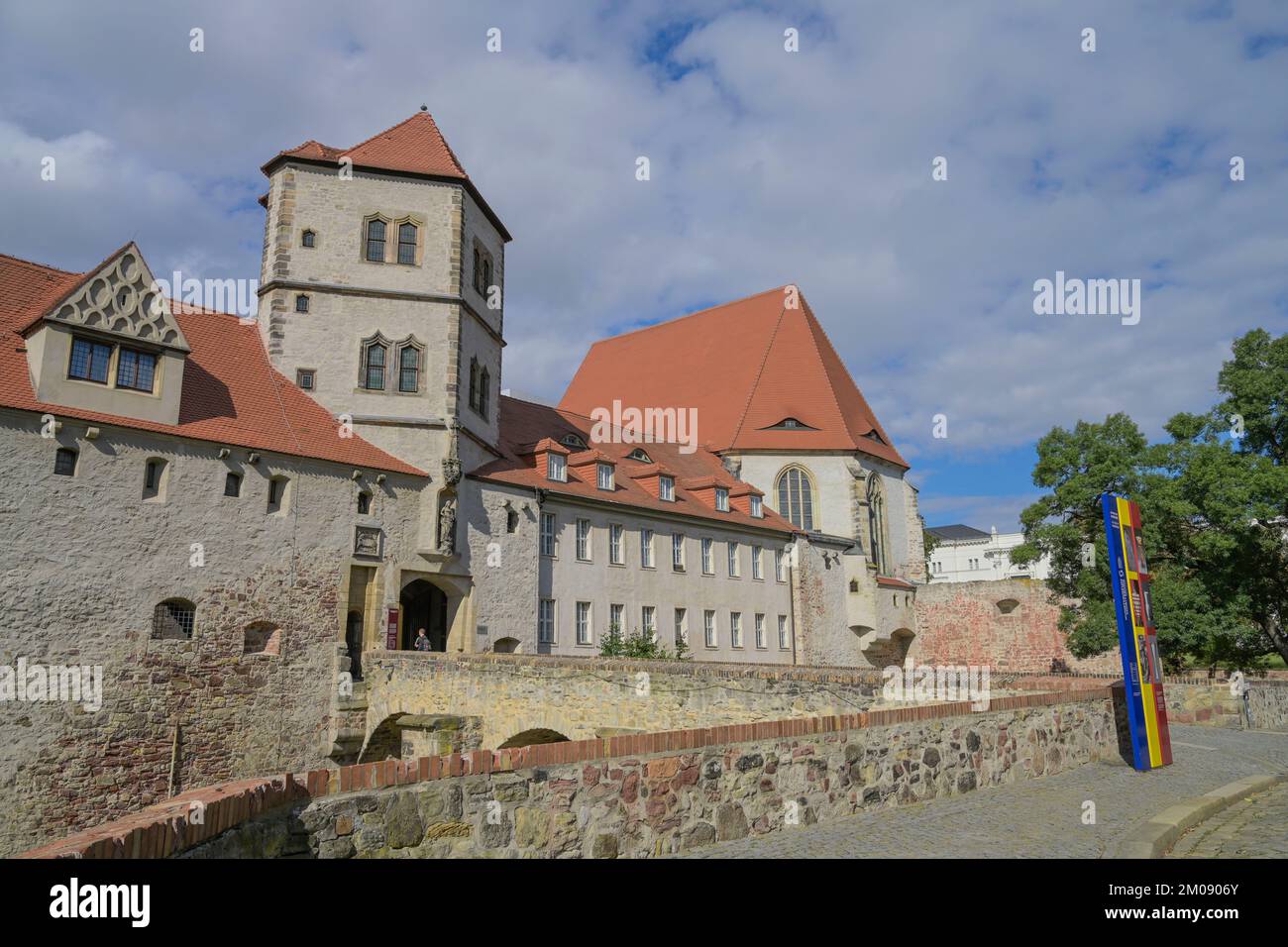 Moritzburg, Friedemann-Bach-Platz, Halle an der Saale, Sachsen-Anhalt, Allemagne Banque D'Images