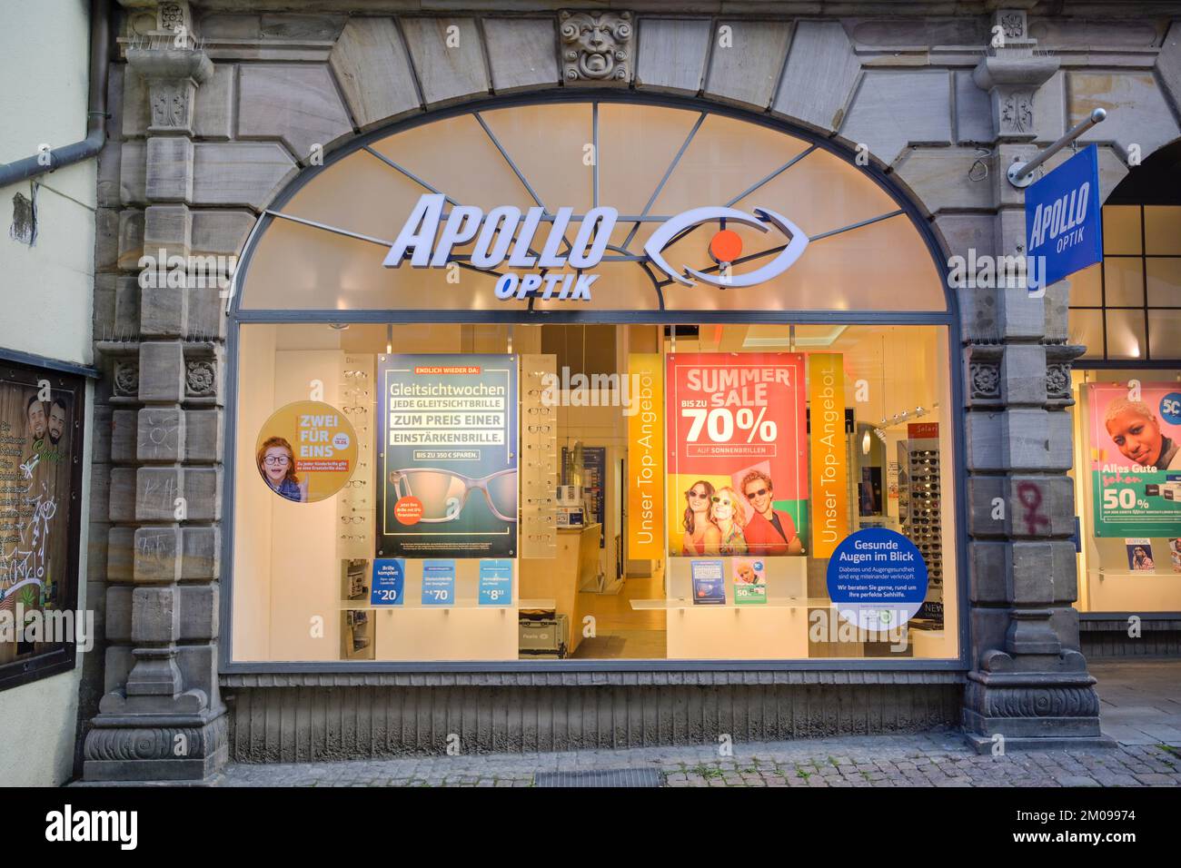 Apollo Optik, Marburg, Hessen, Allemagne Banque D'Images