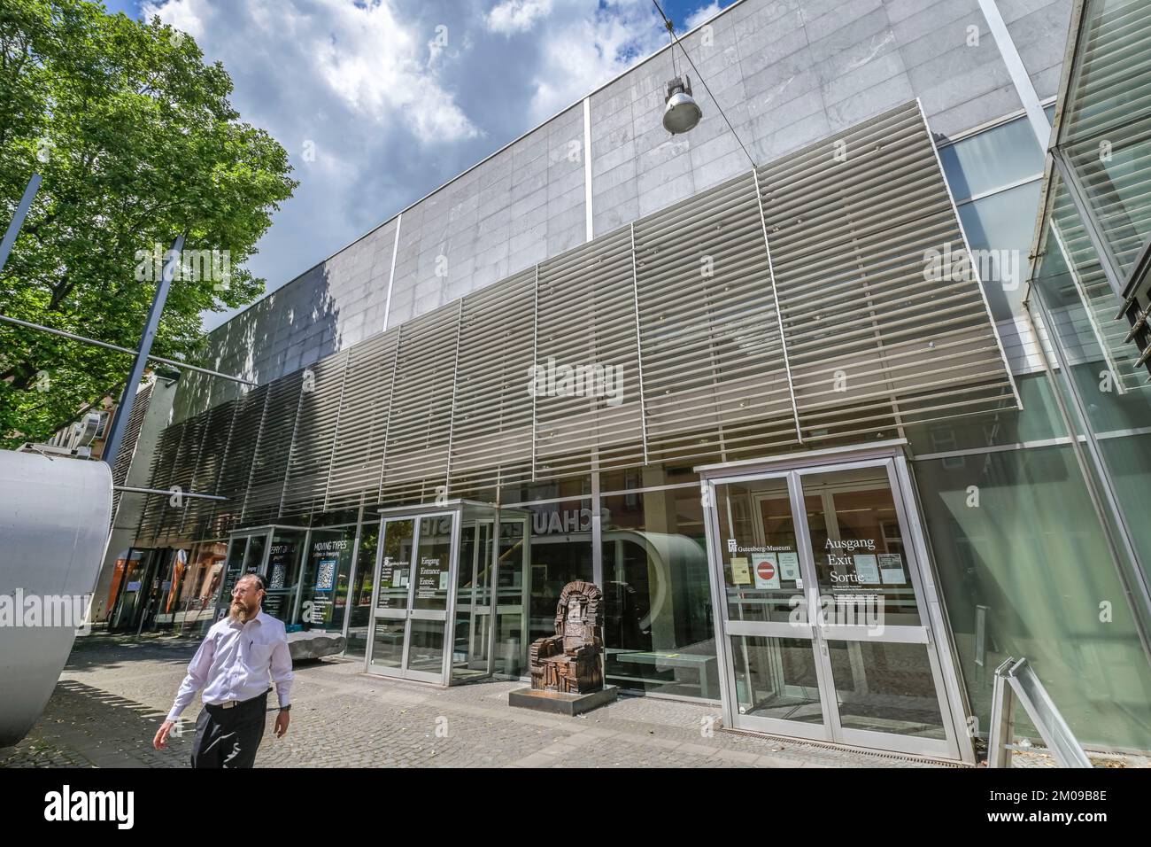 Schellbau, Musée Gutenberg, Liebfrauenplatz, Mayence, Rheinland-Pfalz, Allemagne Banque D'Images