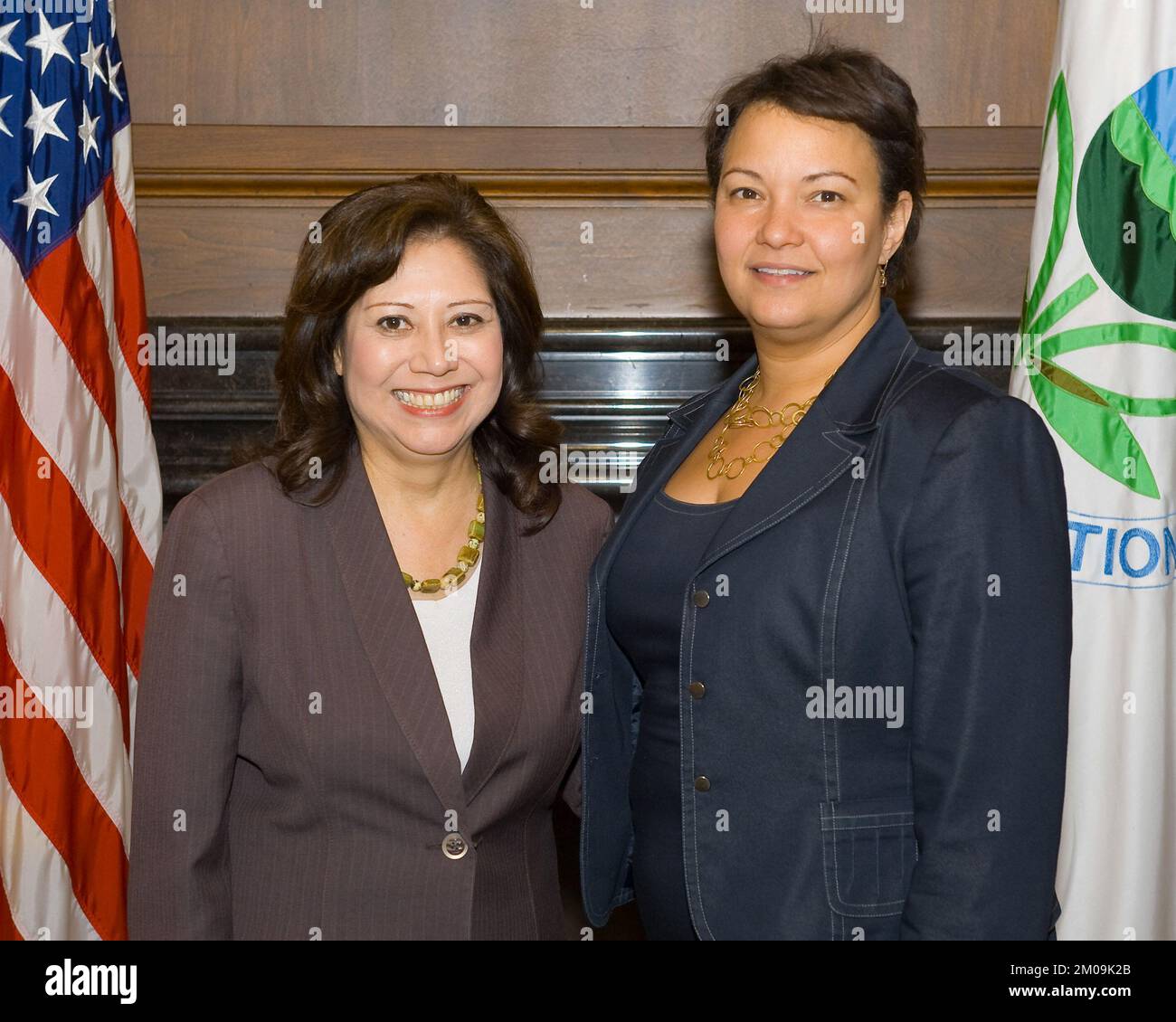 Bureau de l'administrateur (Lisa P. Jackson) - Hilda Solis, secrétaire au travail, Agence de protection de l'environnement Banque D'Images