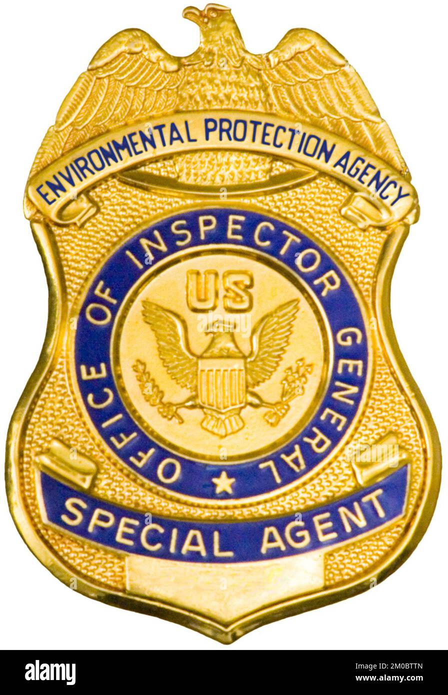 Division des enquêtes criminelles - photo de l'insigne , Agence de protection de l'environnement Banque D'Images
