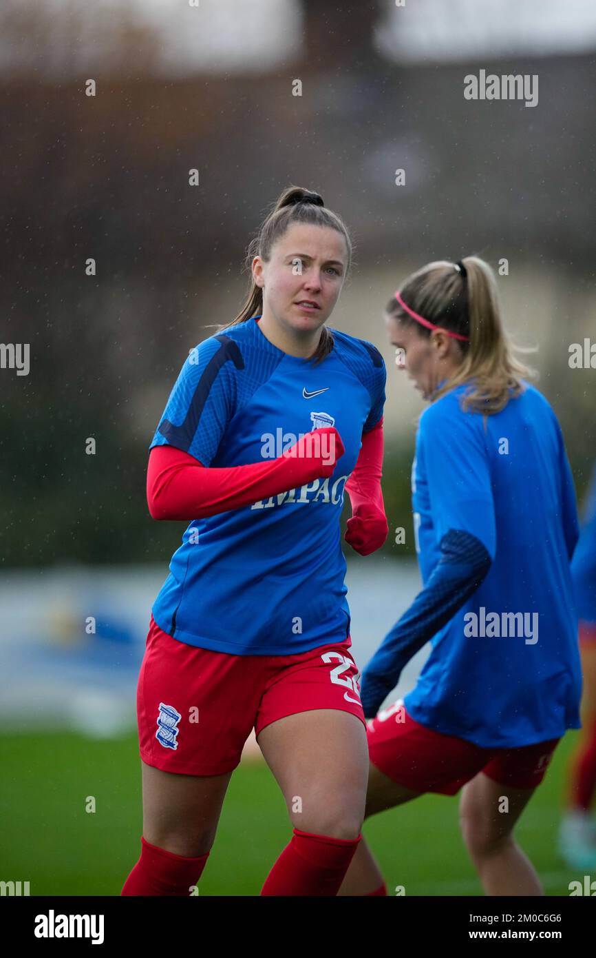 4 décembre 2022, Preston, Lancashire, Royaume-Uni: Preston, Angleterre, 3 décembre 2022 : action du match de football Barclays FA Womens Championship entre Blackburn Rovers et Birmingham City au stade Sir Tom Finney à Preston, en Angleterre. (Credit image: © James Whitehead/Sport Press photo via ZUMA Press) Banque D'Images