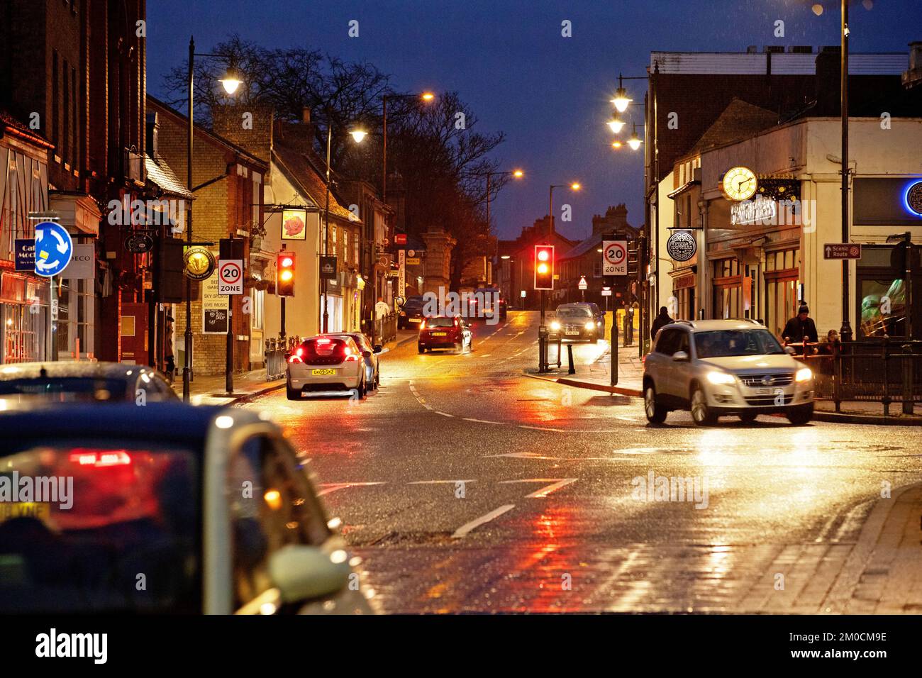 High Street, Biggleswade, Royaume-Uni Banque D'Images