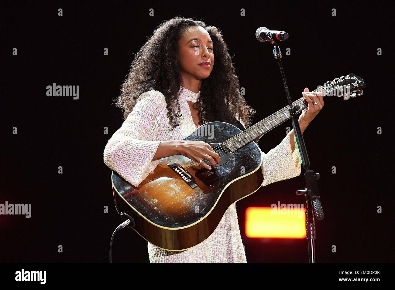 Rio de Janeiro, 8 septembre 2022. La chanteuse Corinne Bailey Rae, lors d'un concert à Rock à Rio, dans la ville de Rio de Janeiro. Banque D'Images