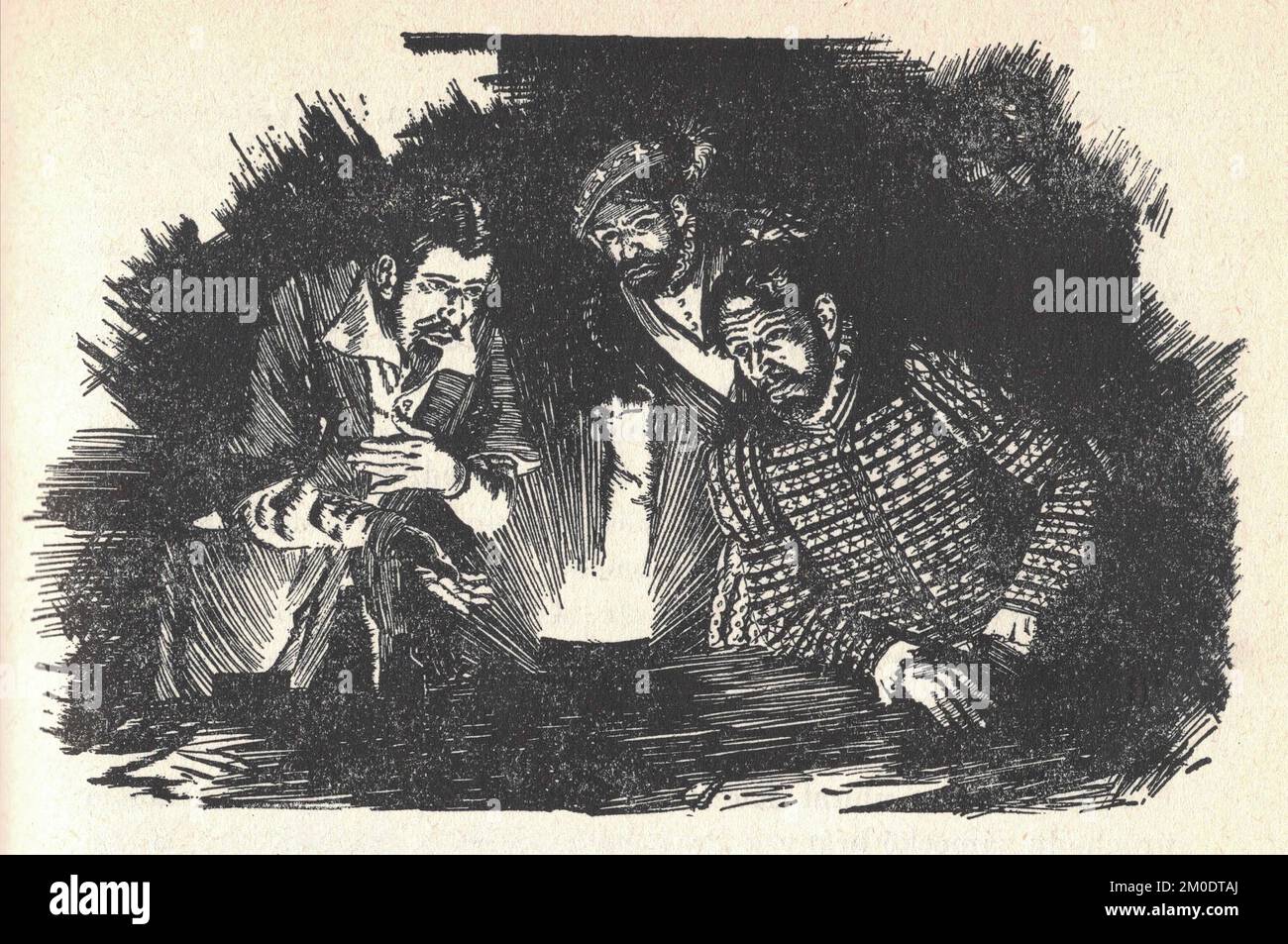 Rudolf II, empereur et alchimistes. Illustration par Zdenek Burian. Rudolf II (18 juillet 1552 – 20 janvier 1612) était le Saint empereur romain (1576–1612), roi de Hongrie et de Croatie (Rudolf I, 1572–1608), roi de Bohême (1575–1608/1611) et archiduc d'Autriche (1576–1608). Il était membre de la Chambre des Habsbourg. L'héritage de Rudolf est traditionnellement considéré de trois façons : un dirigeant inefficace dont les erreurs ont conduit directement à la guerre de trente ans, un grand patron influent de l'art manneriste du Nord et un dévot intellectuel des arts occultes et de l'apprentissage qui ont contribué à semer ce qui le ferait Banque D'Images