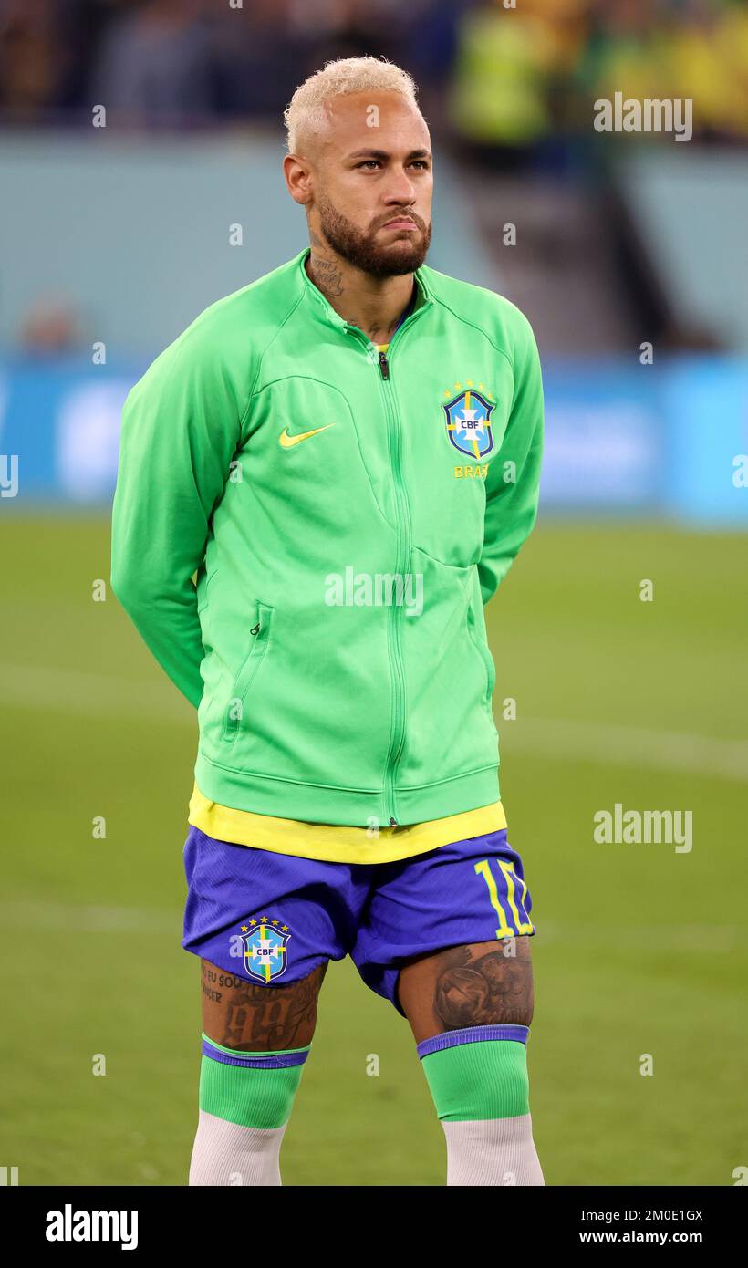 Neymar Jr du Brésil pendant la coupe du monde de la FIFA 2022, Round de 16 match de football entre le Brésil et la République de Corée sur 5 décembre 2022 au stade 974 à Doha, Qatar - photo Jean Catuffe / DPPI Banque D'Images