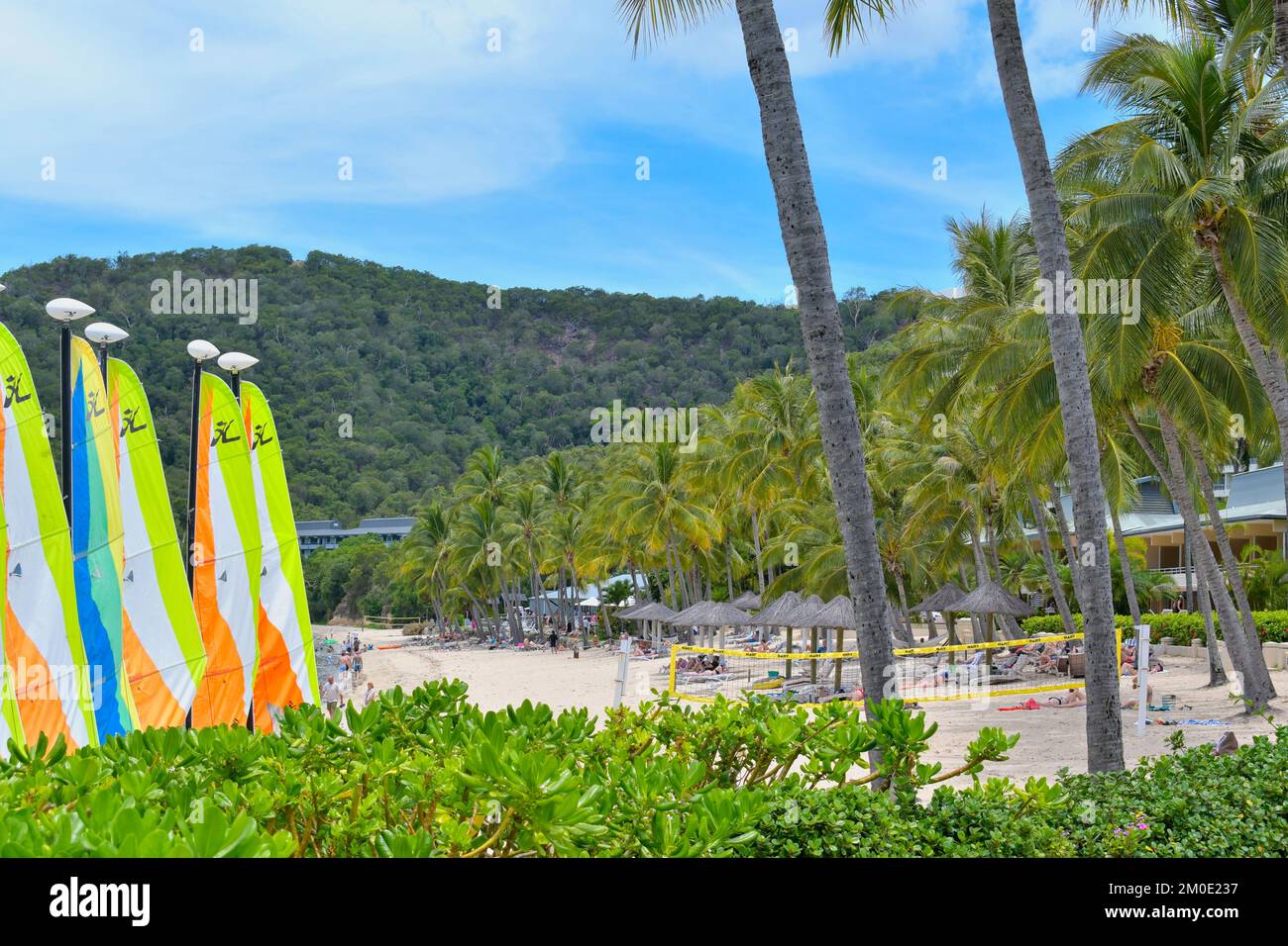 Hamilton Island, Queensland, Australie - 27 novembre 2022 : une destination de vacances fantastique pour les couples et les familles. Banque D'Images