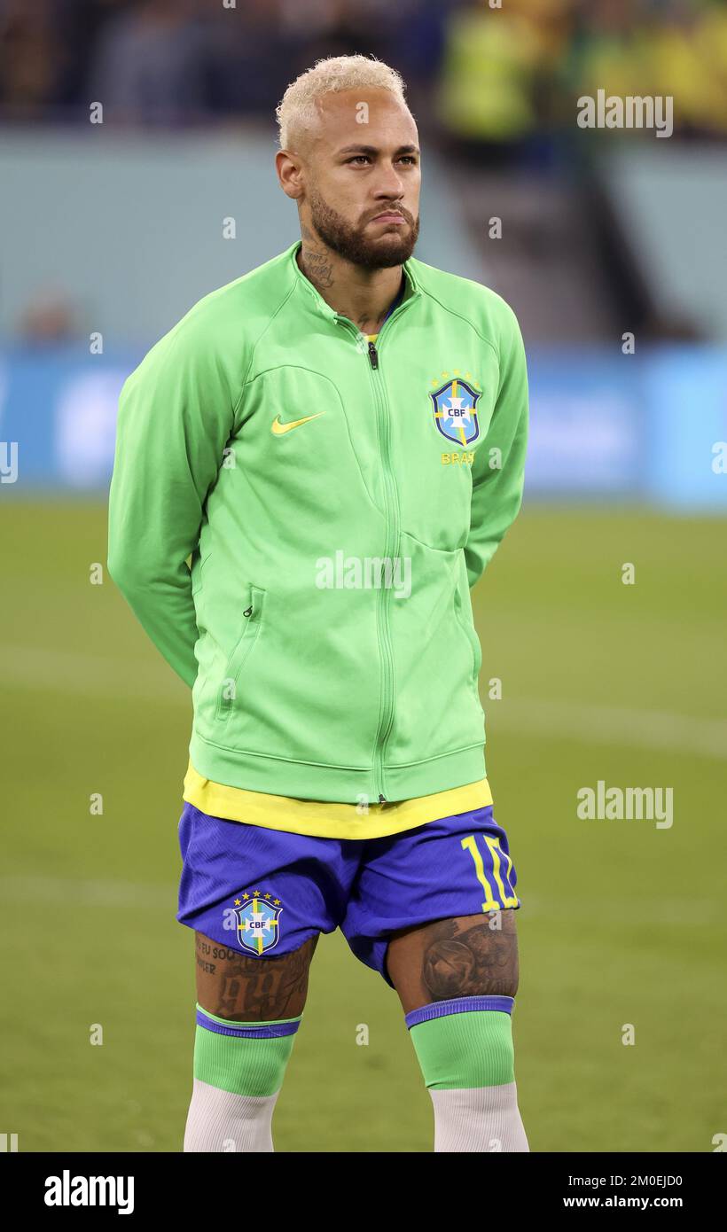 Neymar Jr du Brésil lors de la coupe du monde de la FIFA 2022, série de 16 match de football entre le Brésil et la République de Corée sur 5 décembre 2022 au stade 974 à Doha, Qatar - photo : Jean Catuffe/DPPI/LiveMedia Banque D'Images