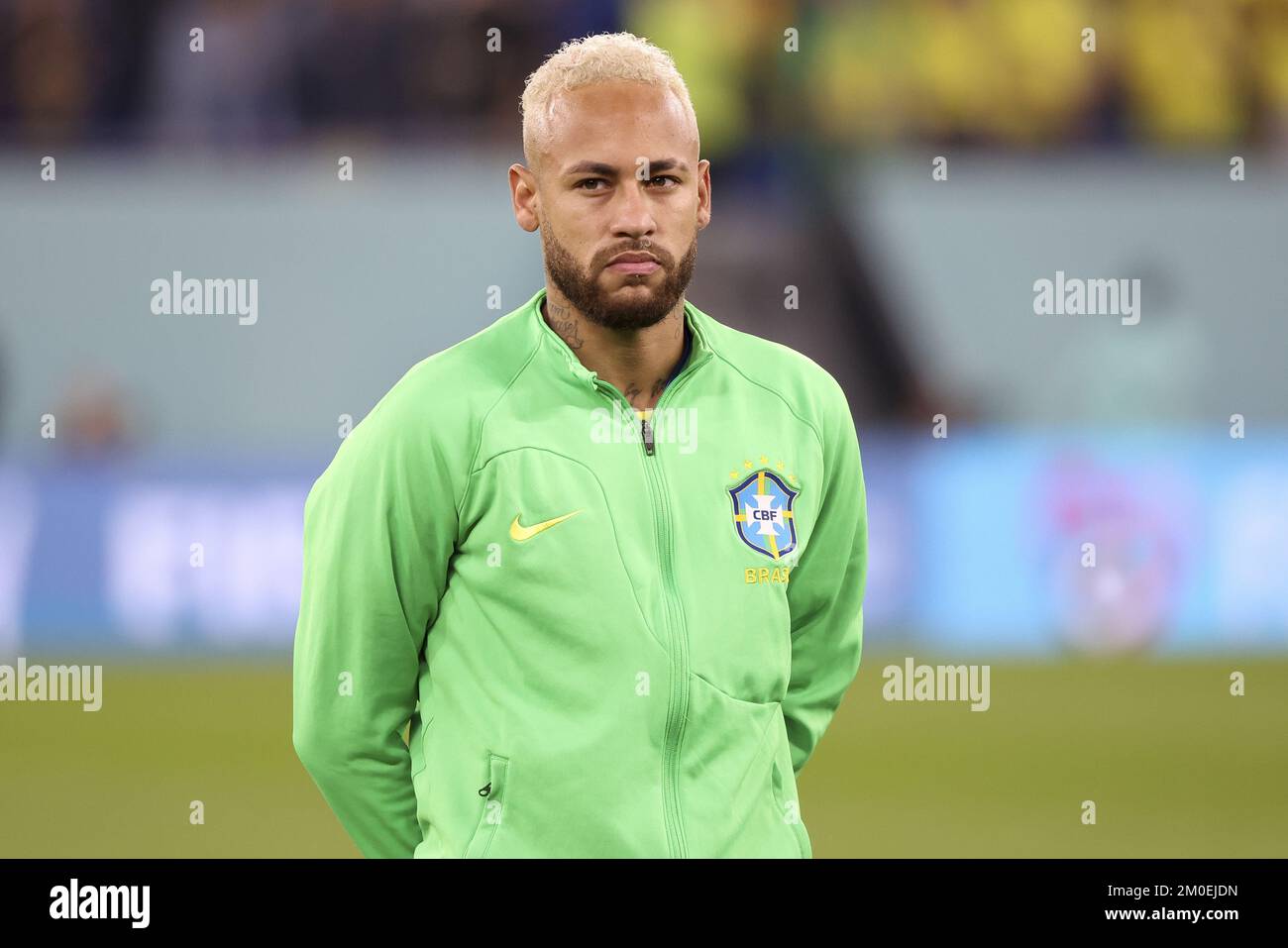 Neymar Jr du Brésil lors de la coupe du monde de la FIFA 2022, série de 16 match de football entre le Brésil et la République de Corée sur 5 décembre 2022 au stade 974 à Doha, Qatar - photo : Jean Catuffe/DPPI/LiveMedia Banque D'Images