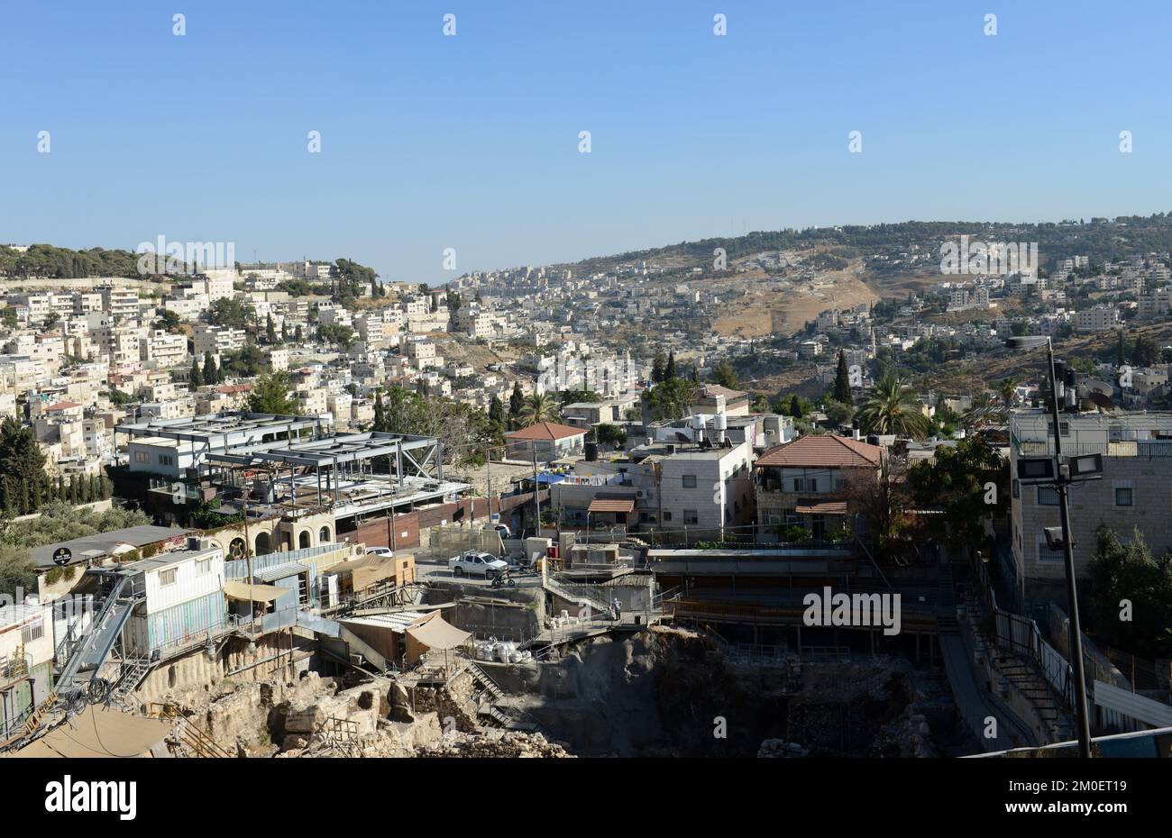 Fouilles archéologiques dans la ville de David, Jérusalem. Banque D'Images