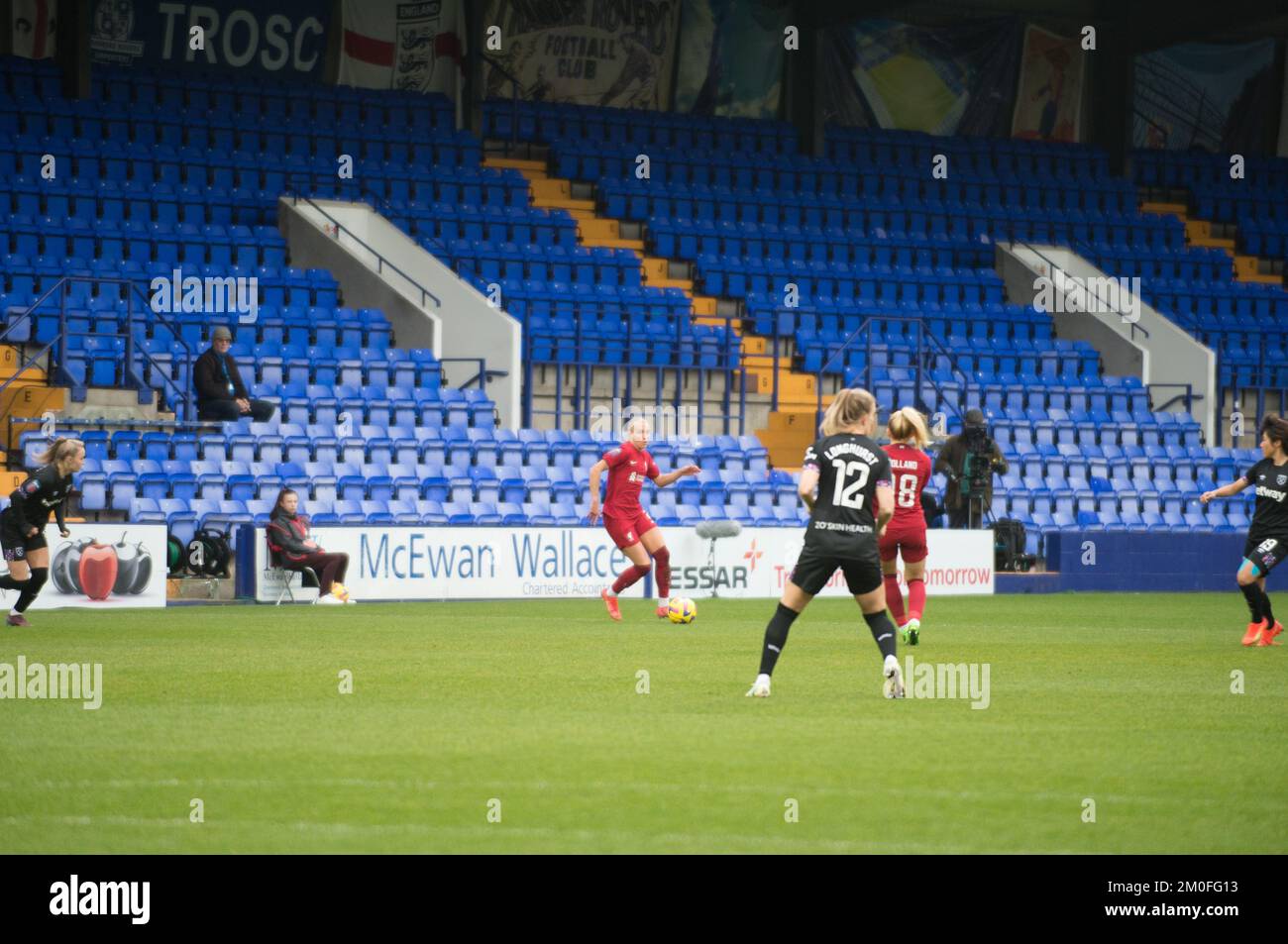 WSL Liverpool / West Ham à Prenton Park Birkenhead, Liverpool (Terry Scott/SPP) crédit: SPP Sport Press photo. /Alamy Live News Banque D'Images