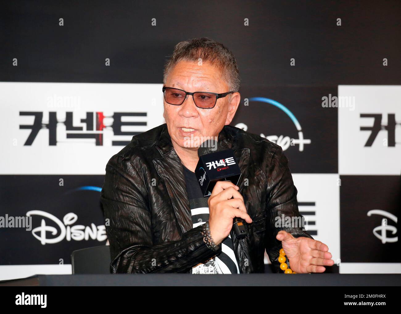 Takashi Miike, 5 décembre 2022 : le réalisateur japonais Takashi Miike assiste à une conférence de presse pour le film K-drame de Disney 'Connect' à Séoul, en Corée du Sud. Credit: Lee Jae-won/AFLO/Alay Live News Banque D'Images