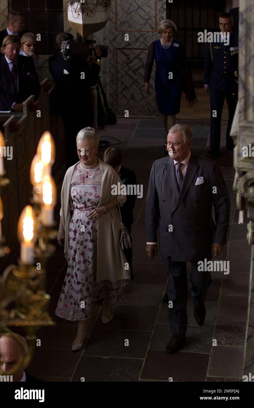 La reine Margrethe et le prince Consort Henrik. Banque D'Images