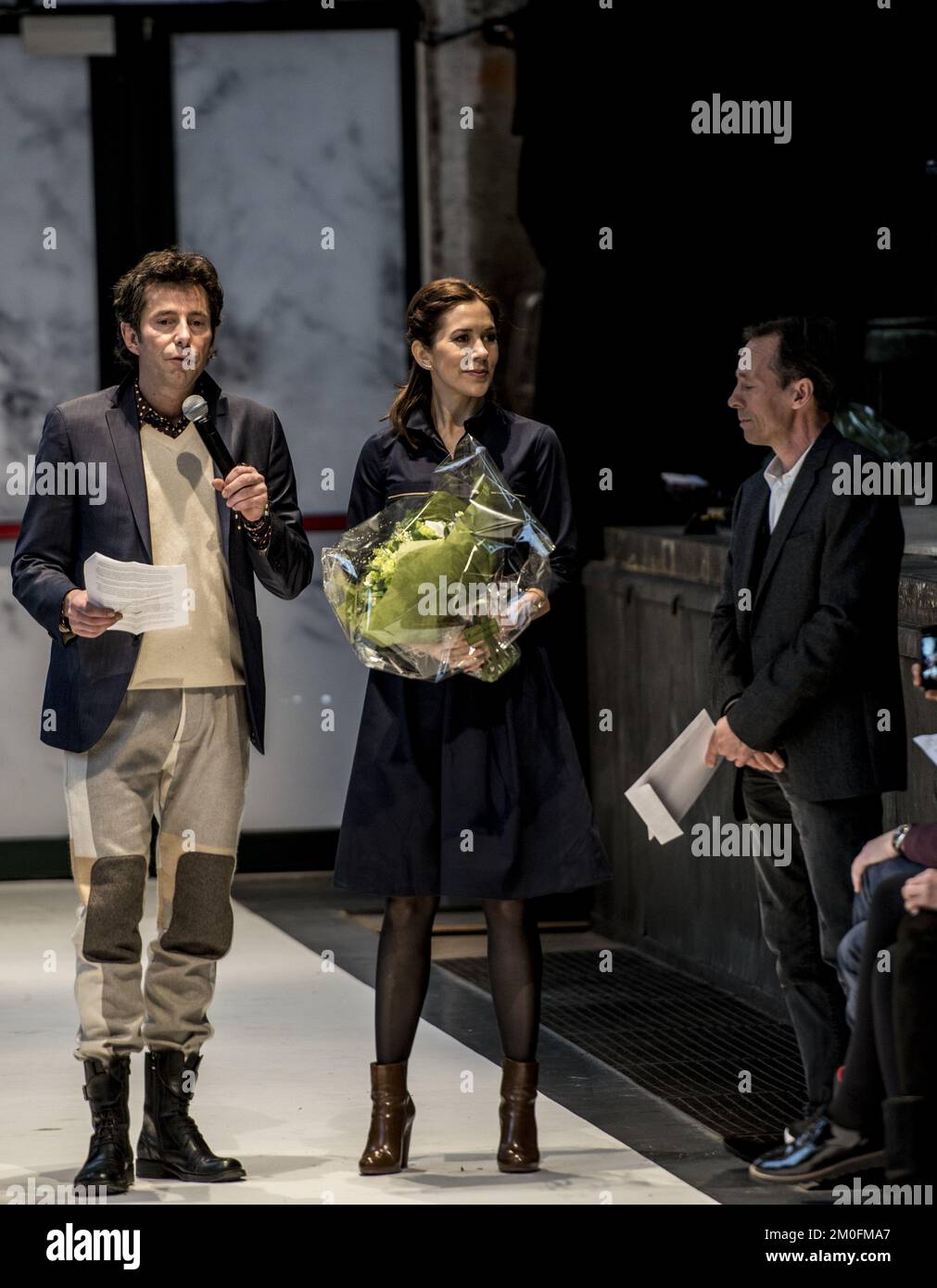 La princesse Marie du Danemark participe au Prix Nest des designers et au salon de la mode de Copenhague lors de l'atelier de locomotives, sur 1 février 2013 à Copenhague, Danemark (Anthon Unger/POLFOTO) Banque D'Images