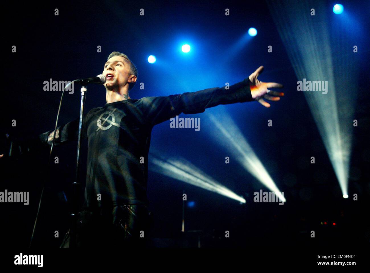 Marc Almond, ancien chanteur de Soft Cell, jouant au 'Store Vega' à Copenhague. Banque D'Images